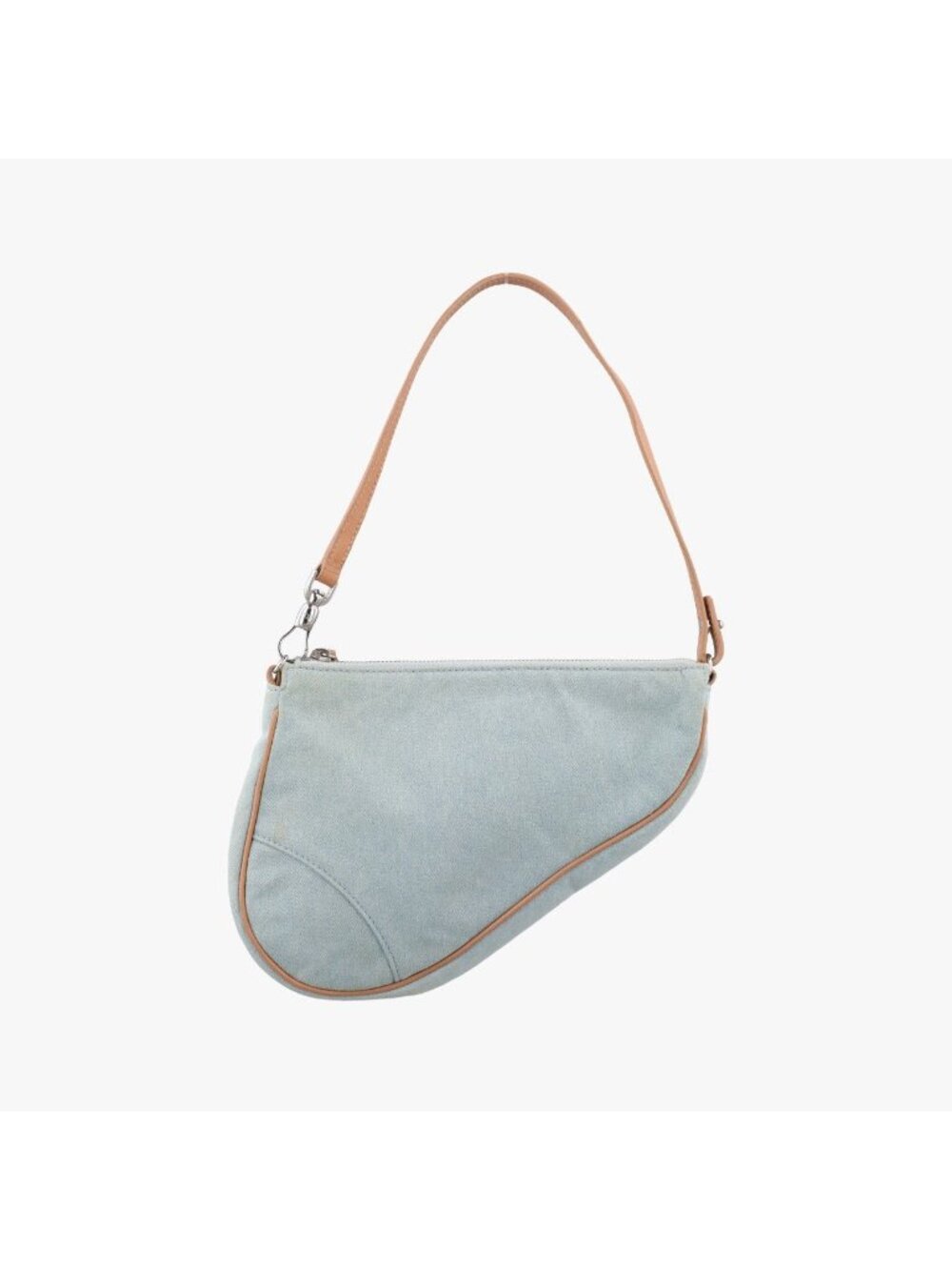 Dior Saddle Pouch Blue Denim Leather MC